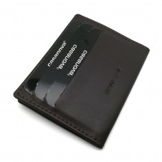 Tarjetero Libro de cuero | Piel de Ubrique | Hecho en España | Ref. 10006 marron 2