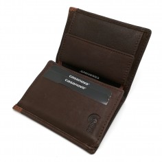 Mini Cartera Hombre con Monedero color marron 2