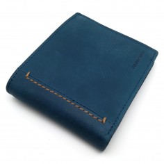 Cartera Hombre Americana con Monedero | Piel Ubrique | Hechas a mano | Línea Toronto | RFID | Ref. 15195 azul jeans 2