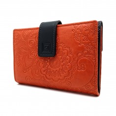 【 MONEDERO BILLETERA EN PIEL PARA MUJER MEDIANO 】▷ CACHEMIR