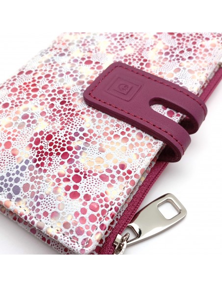 Cartera de piel para Mujer Pequeña con Monedero interior, PEZRAYA, color malva