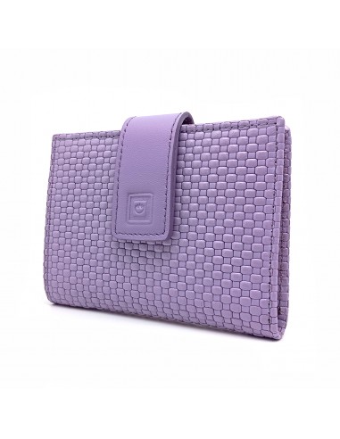 Cartera de piel para Mujer Pequeña con Monedero interior, NEXUS lila