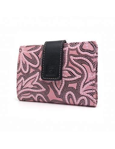 Cartera de piel para Mujer Pequeña con Monedero interior, LISS rosa