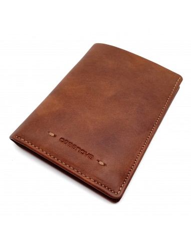 Cartera tarjetero de piel para hombre VERONA marron