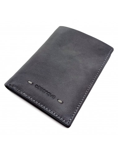 Cartera tarjetero de piel para hombre VERONA negro