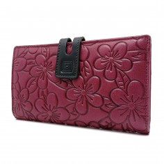 【 MONEDERO BILLETERA DE PIEL PARA MUJER GRANDE 】▷ HORTENSIA