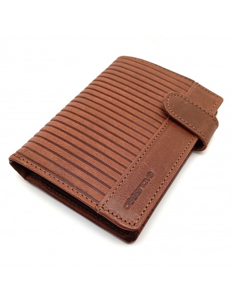 Cartera con monedero de piel para hombre PANA marron