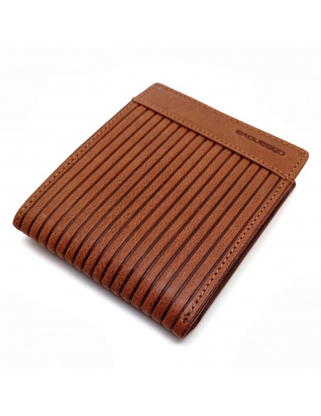 Cartera americana con Monedero de piel para hombre PANA marron