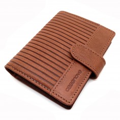 Mini Cartera con Monedero Piel para Hombre PANA marron