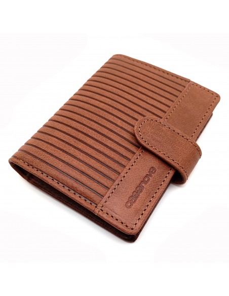 Mini Cartera con Monedero Piel para Hombre PANA marron