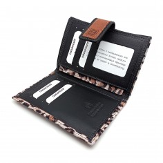 【 MONEDERO BILLETERA MEDIANO DE PIEL PARA MUJER 】▷ LEOPARDO 2