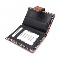 Cartera de piel para Mujer Pequeña con Monedero interior, LEOPARDO 2