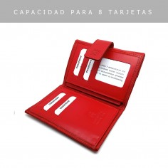 【 MONEDERO BILLETERA EN PIEL PARA MUJER  MEDIANO 】▷ GR FLORES 2