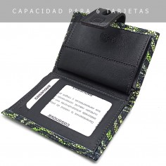 Cartera de piel para Mujer Pequeña con Monedero interior, BENITO 2