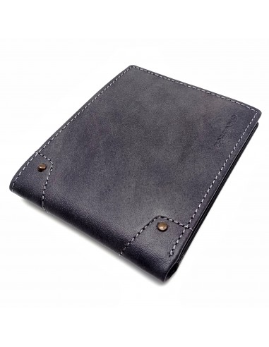 Cartera Americana Tarjetero Piel para Hombre ROMA negro