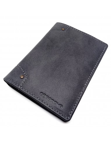 Cartera Tarjetero de Piel para Hombre ROMA negro