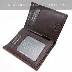 【 CARTERA TARJETERO DE PIEL PARA HOMBRE 】▷ GRANADA 2