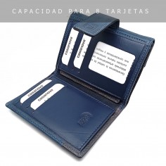 Monedero Billetero de Piel para Mujer Pequeño, CUBE 2