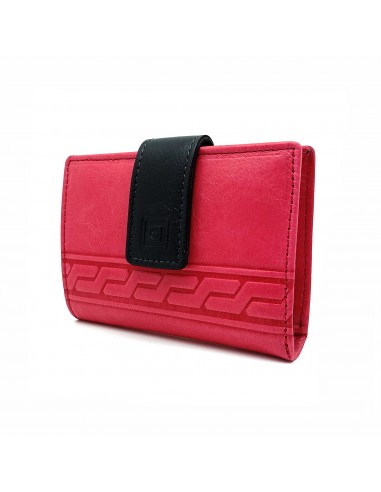 Cartera de piel para Mujer Pequeña con Monedero interior, JAEN fucsia