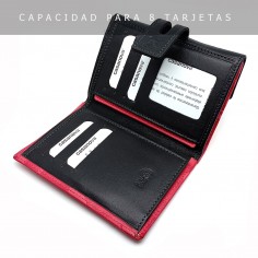 【MONEDERO MEDIANO DE PIEL PARA MUJER】▷ HUELVA CASANOVA 2