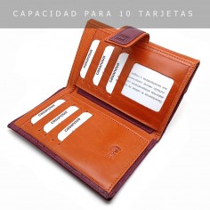 【 MONEDERO BILLETERO DE PIEL PARA MUJER GRANDE 】▷  COCO 2