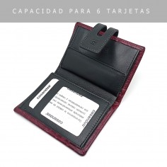 Cartera de piel para Mujer Pequeña con Monedero interior, CORDOBA 2