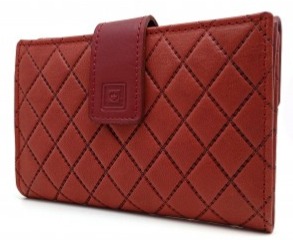 cartera burdeos mujer