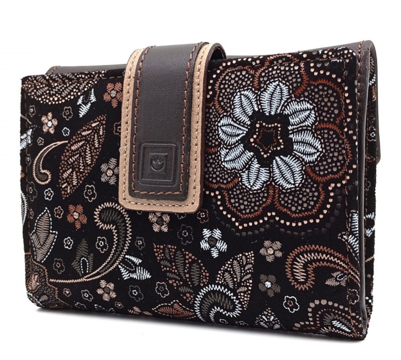 Monedero Billetero de Piel para Mujer Pequeño, GUILLERMINA